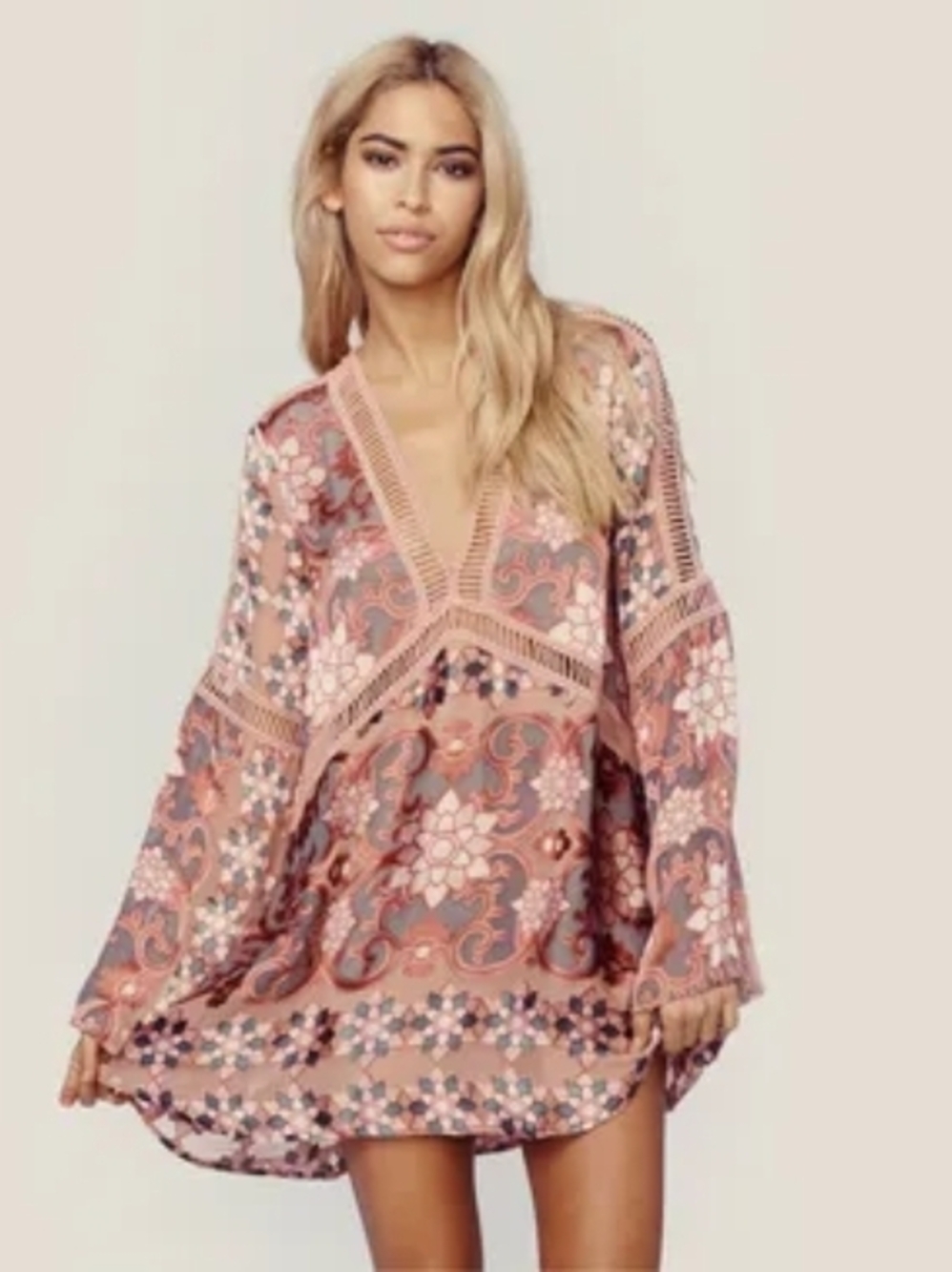 For Love & Lemons Juliet Dress - Maroon, sz Small 0185 - Picture 3 of 17